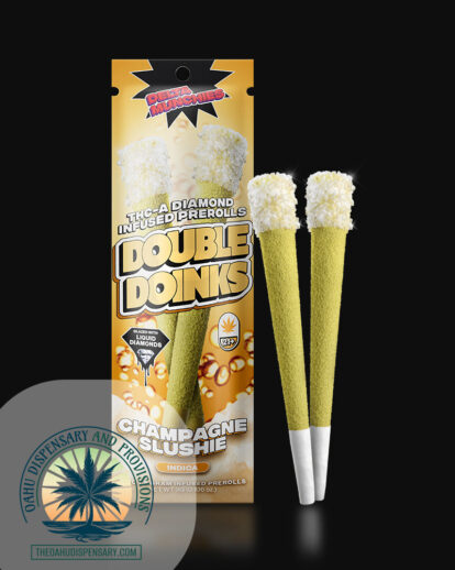 Delta Munchies Double Doinks - THCA Diamond and Kief Infused Prerolls (2 Pack of 1.5 Gram Joints)